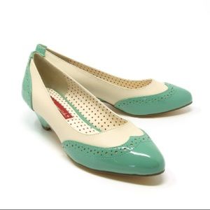 Ida Tiffany Mint Low Heel Pump